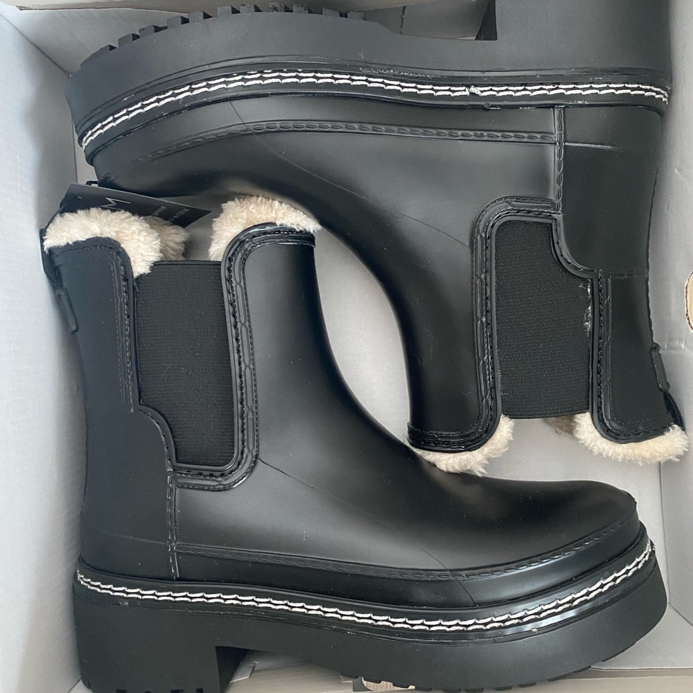 New Marc Fisher Rain Boots - Black